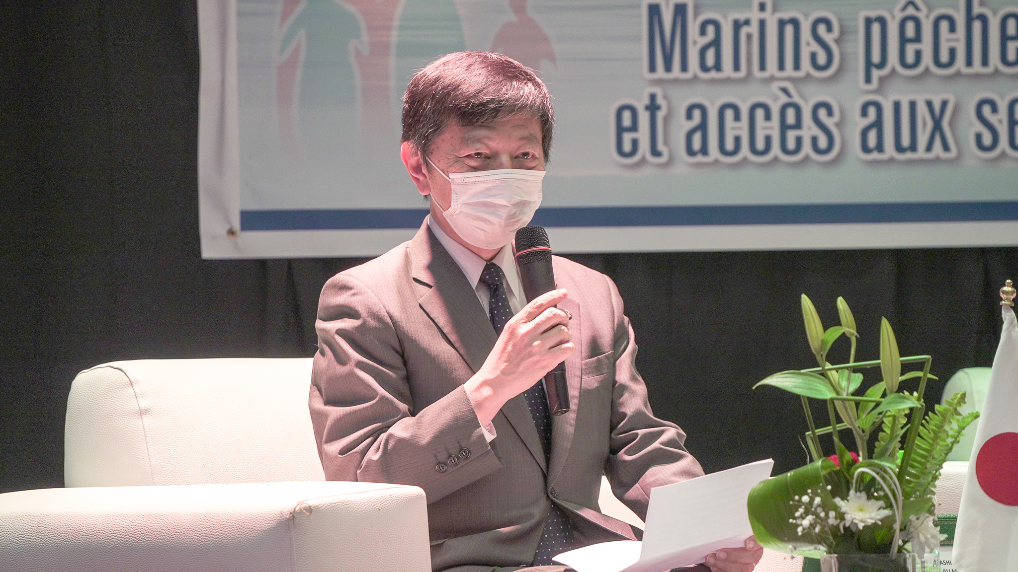 Cérémonie de remise des équipements dans le cadre du Programme intitulé « Marins et pêcheurs : entre violence basée sur le genre et accès aux services de santé sexuelle et reproductive » _05/03/2021